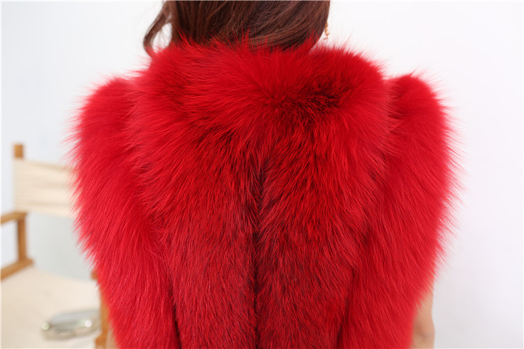 Silver Fox Fur Vest 815 Details 4