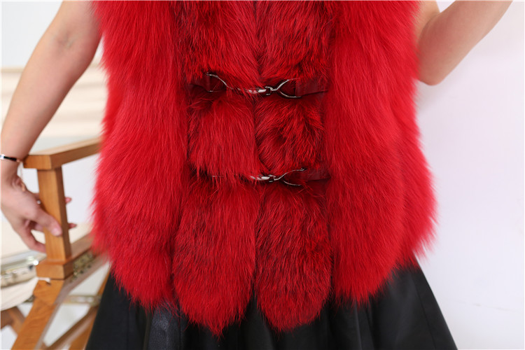 Silver Fox Fur Vest 815 Details 2