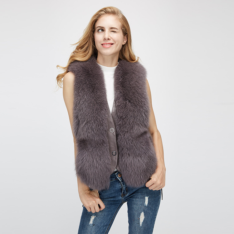 Fox Fur Vest 963 Details 8