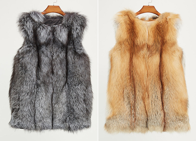 Fox Fur Vest 965 Details 1