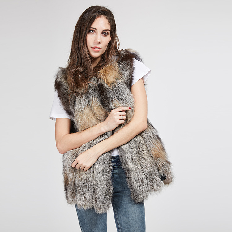 Fox Fur Vest 973 Details 3