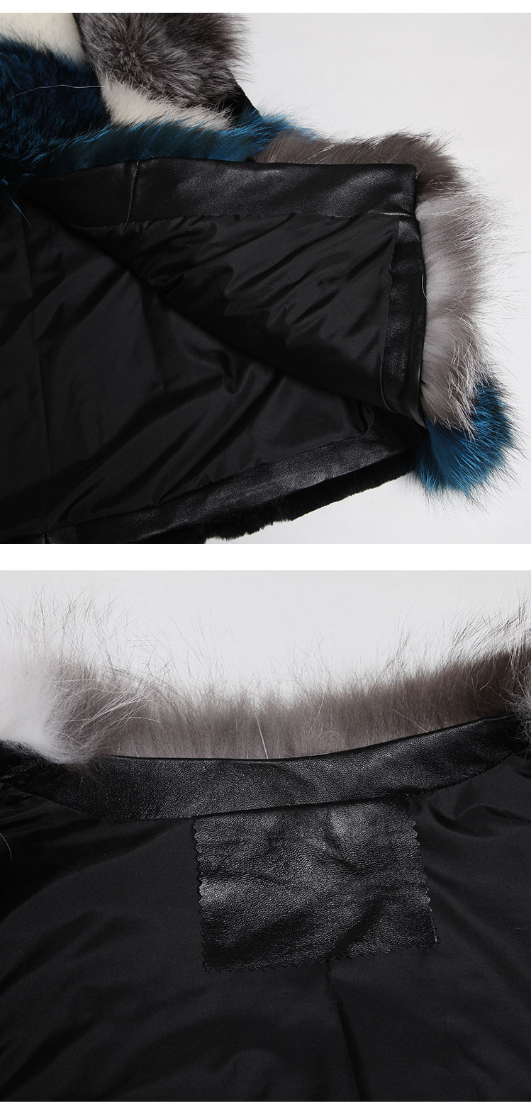 Multicolor Fox Fur Vest Waistcoat 624_9