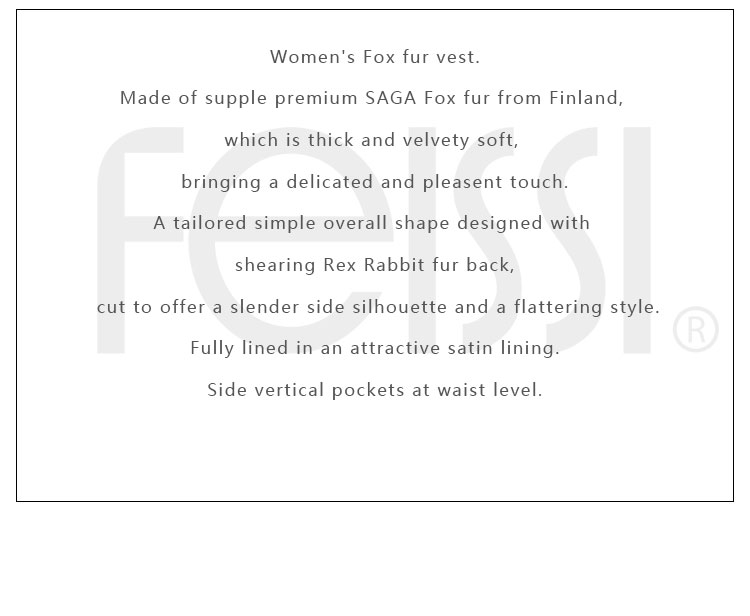 Multicolor Fox Fur Vest Waistcoat 624_2