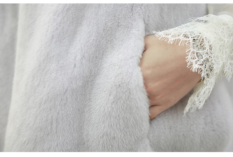 Funnel Collar Pullover Mink Fur Vest 0050-7