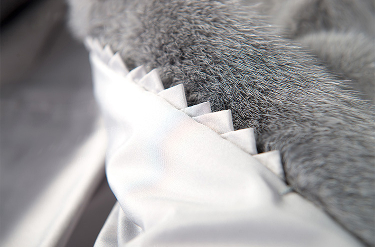 Mink Fur Vest 708 Details 10