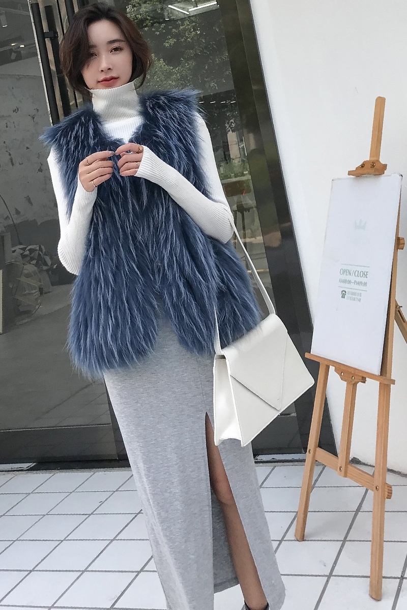 Raccoon Fur Vest 310-7