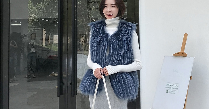Raccoon Fur Vest 310-1