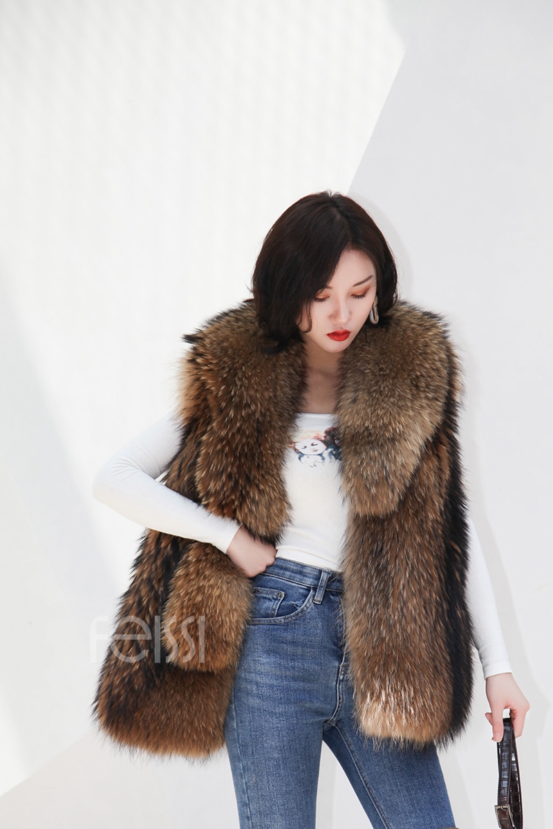 Raccoon Fur Vest 398-2