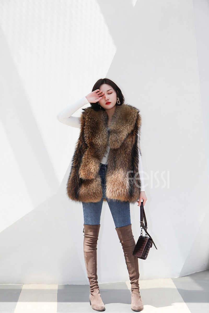 Raccoon Fur Vest 398-1