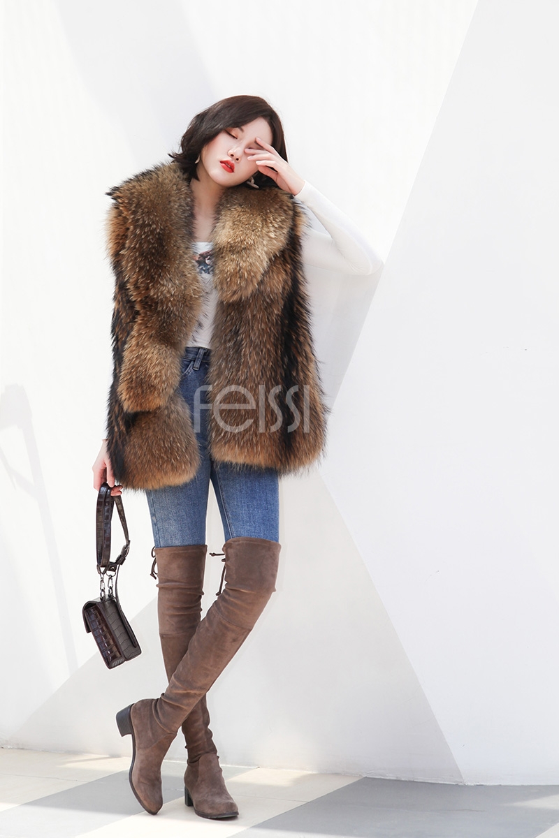 Raccoon Fur Vest 398-7