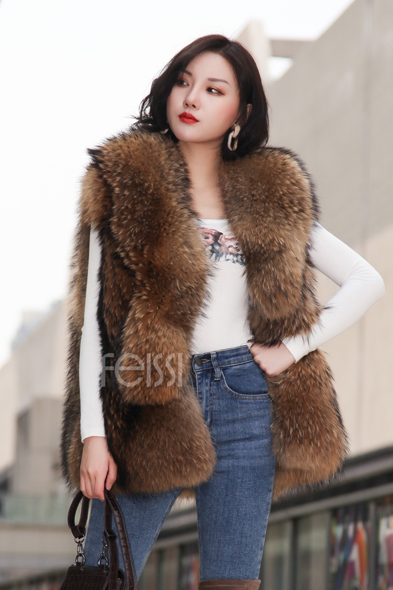Raccoon Fur Vest 398-14