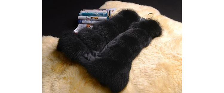 Raccoon Fur Vest 823 Details 1