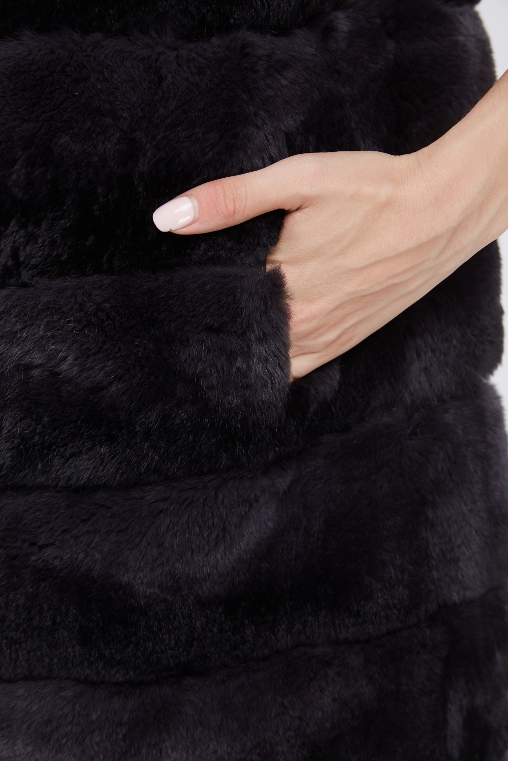 Rex Rabbit Fur Vest 216 Details 4
