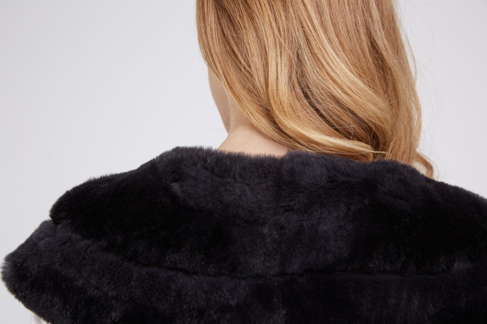 Rex Rabbit Fur Vest 216 Details 2