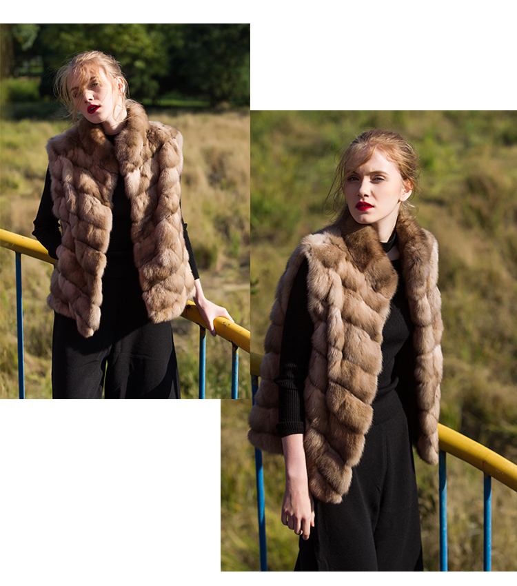 Sable Fur Vest 031 Details 3
