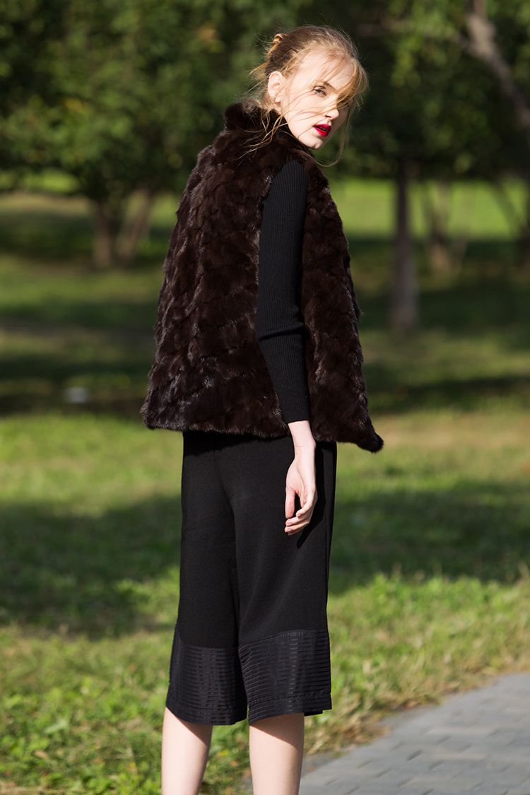 Sable Fur Vest 052 Details 6