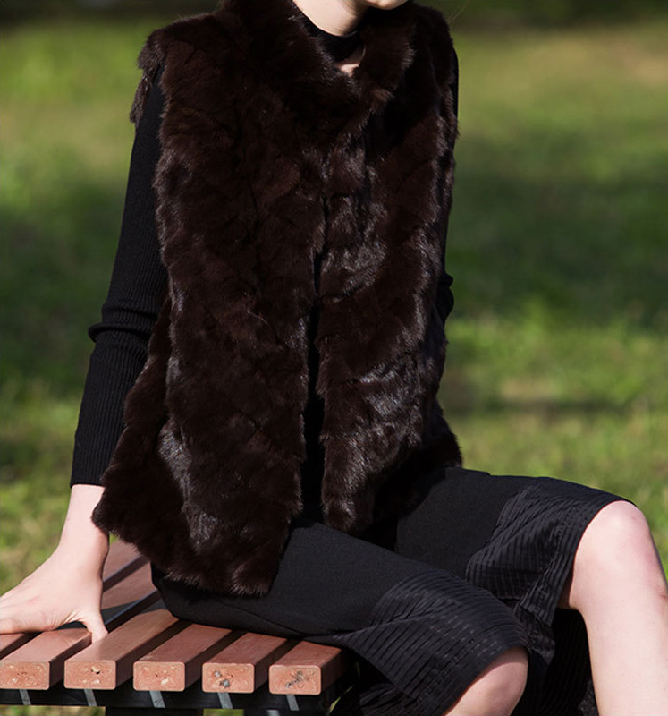 Sable Fur Vest 052 Details 4