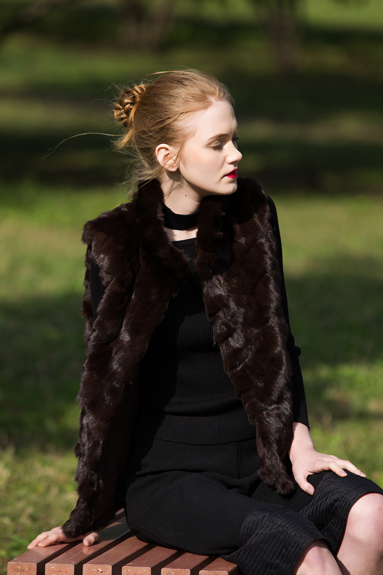Sable Fur Vest 052 Details 7