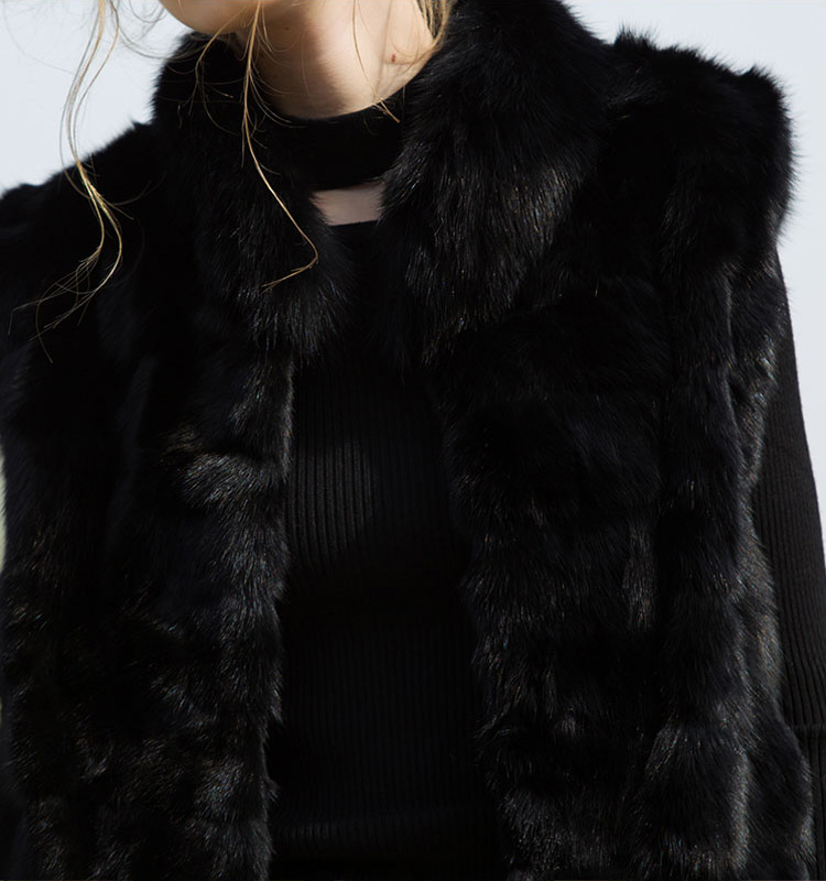 Sable Fur Vest 054 Details 6