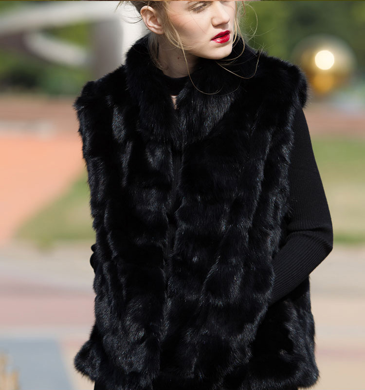 Sable Fur Vest 054 Details 3