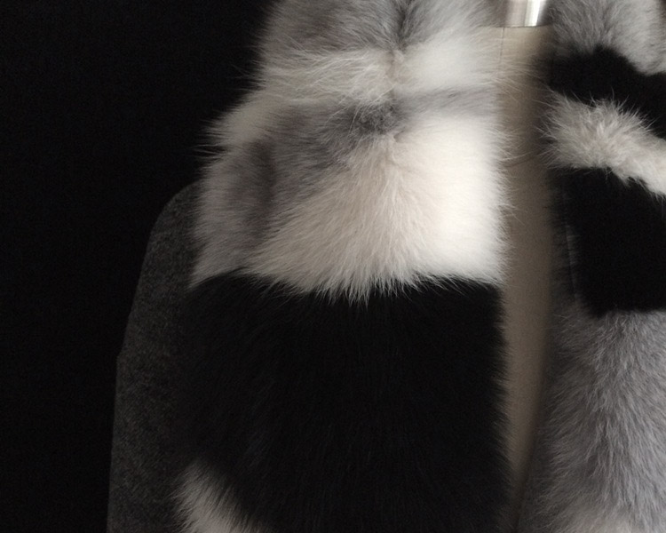 Fox Fur Long Wrap 836 Details 2