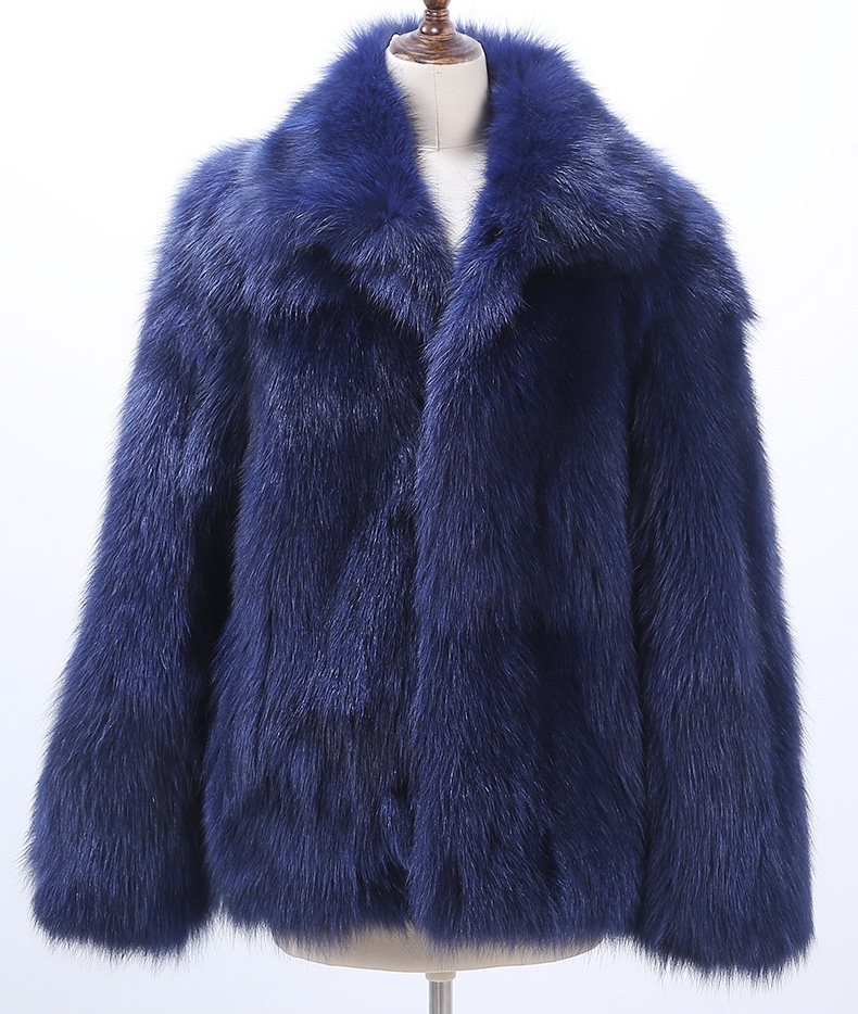 Men's Fox Fur Jacket 349c-1