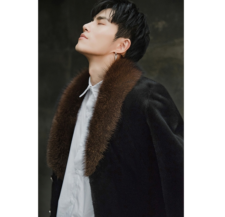 Men's Mink Fur Coat 394-8