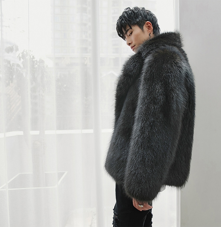 Men's Raccoon Fur Coat 383-7