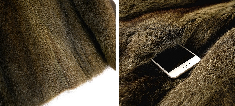 Men's Raccoon Fur Coat 384b-5