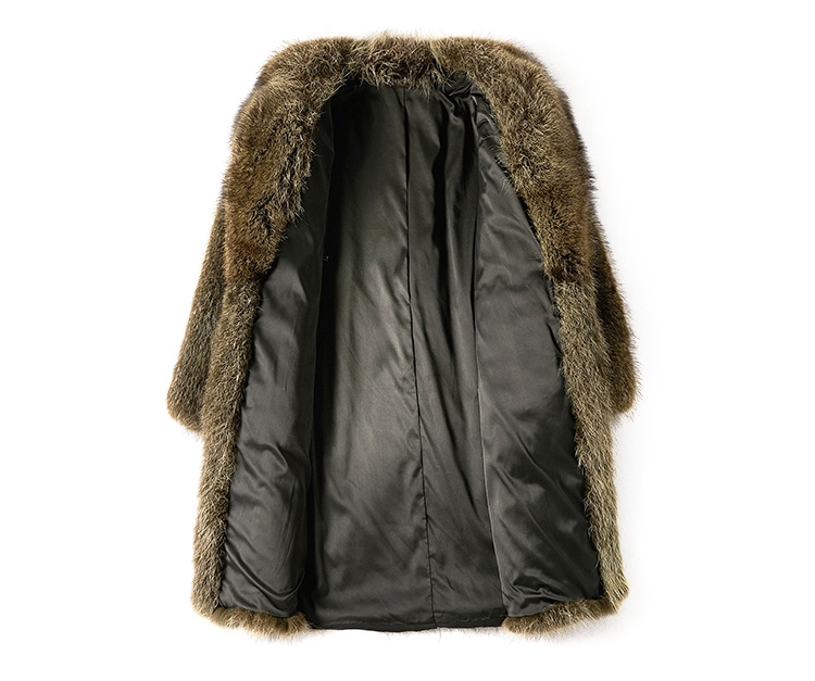 Men's Raccoon Fur Coat 384b-2