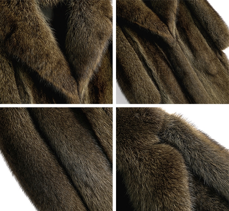 Men's Raccoon Fur Coat 384b-4