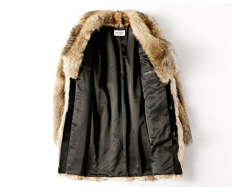 Men's Coyote Fur Coat 392-2