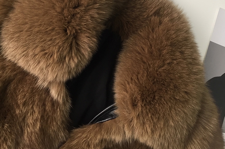 Men's Fox Fur Bomber Jacket 387-5