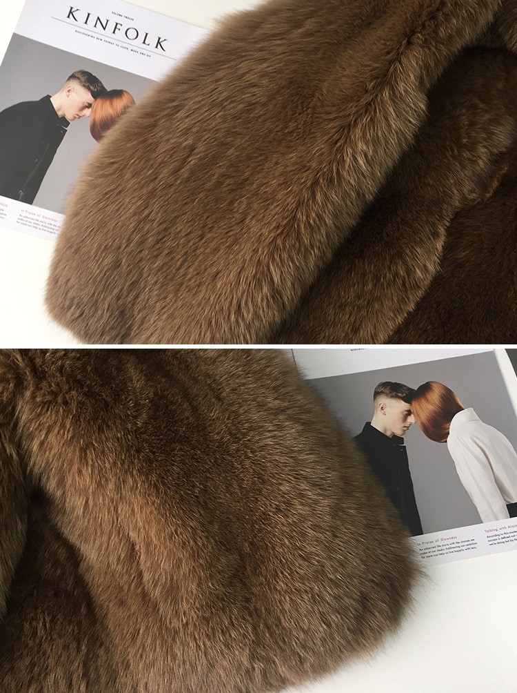 Men's Fox Fur Bomber Jacket 387-6