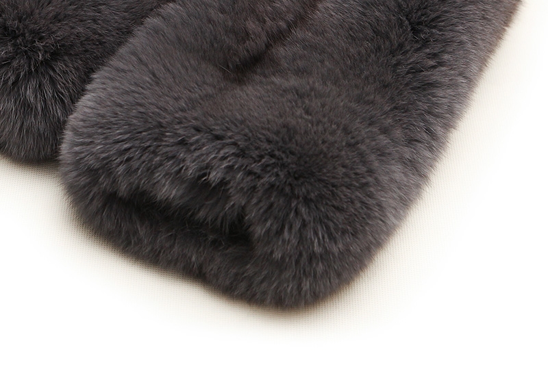 Men's Fox Fur Bomber Jacket 387-4