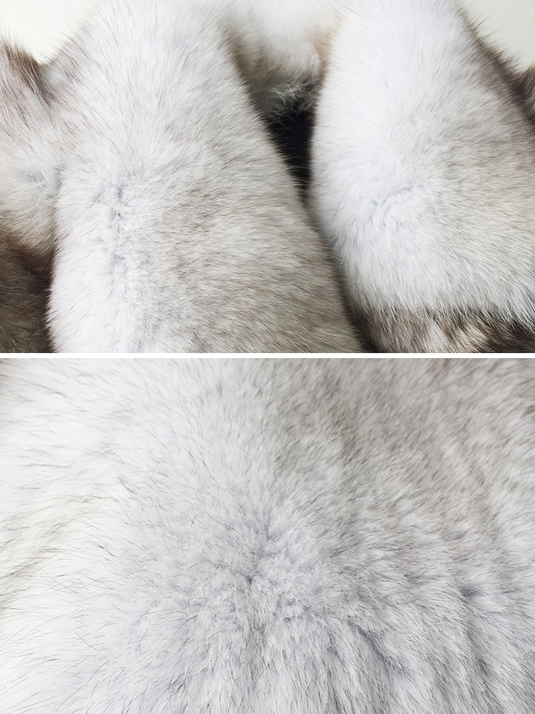 Men's Fox Fur Bomber Jacket 388-2