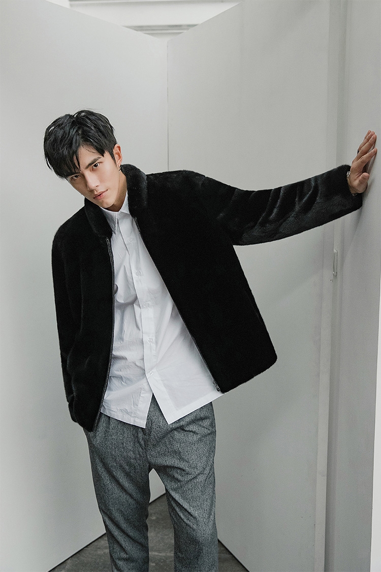 Men's Mink Fur Jacket 391-10