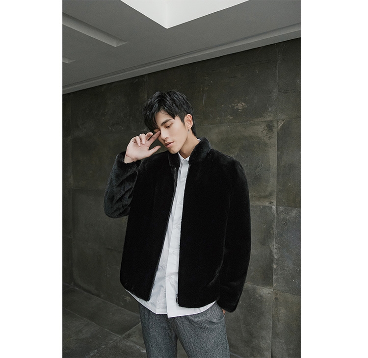 Men's Mink Fur Jacket 391-9