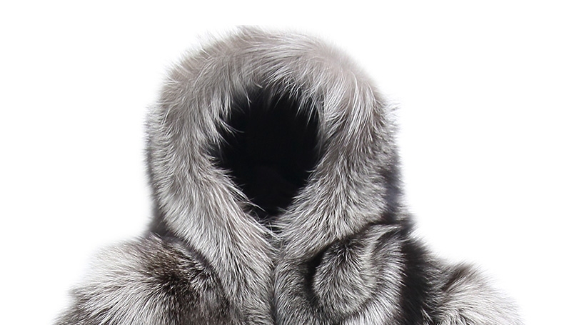 Men's Silver Fox Fur Jacket 356-2