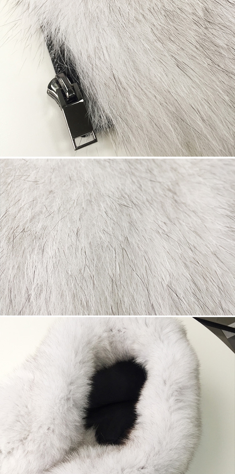 Hooded Men's Fox Fur Vest 389-1